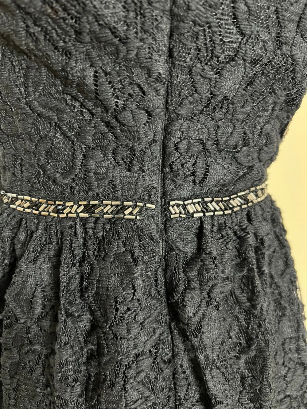 🐼🎬🎓Abercrombie Elegant Black Lace Maxi Dress with Spaghetti Straps